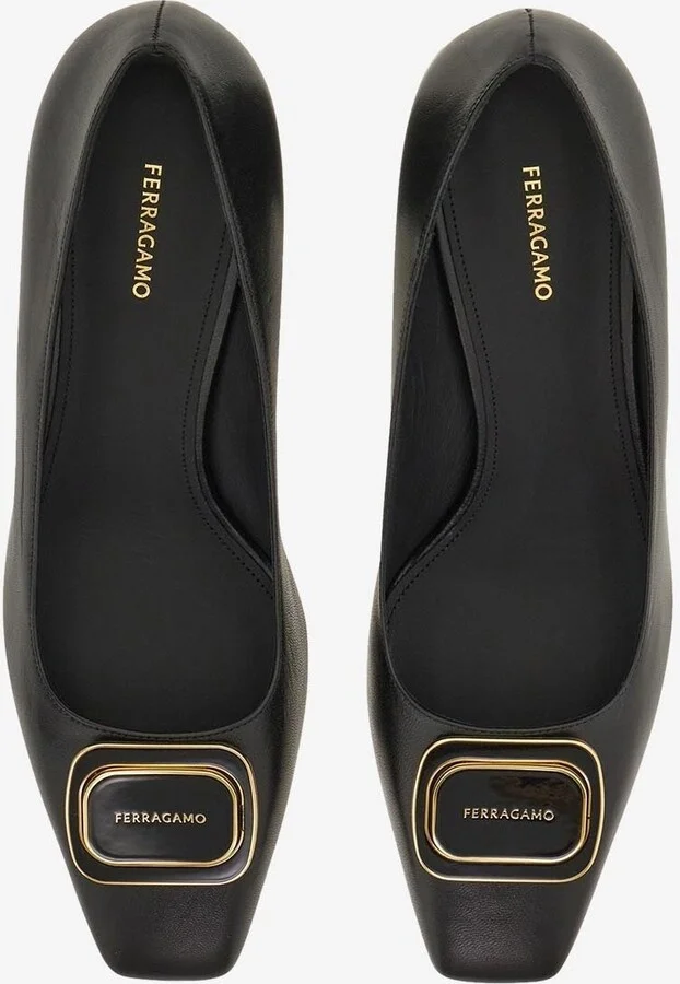 Vella 60 Vara Plate Leather Pumps - Image 2