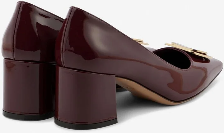 Vella 60 Vara Plate Leather Pumps - Image 2