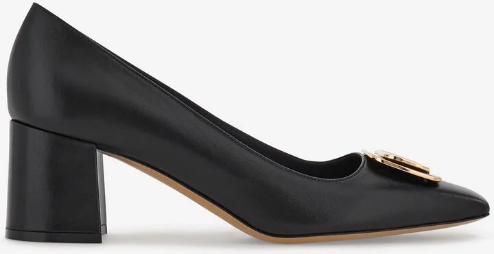 Vella 60 Vara Plate Leather Pumps