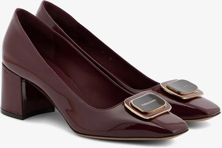 Vella 60 Vara Plate Leather Pumps