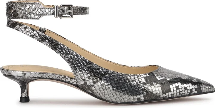 Vellana Ankle Strap Pointed Toe Kitten Heel Pump - Image 3