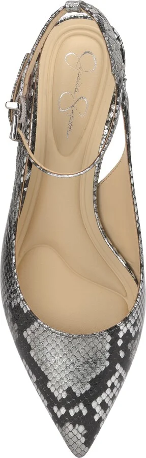 Vellana Ankle Strap Pointed Toe Kitten Heel Pump - Image 5