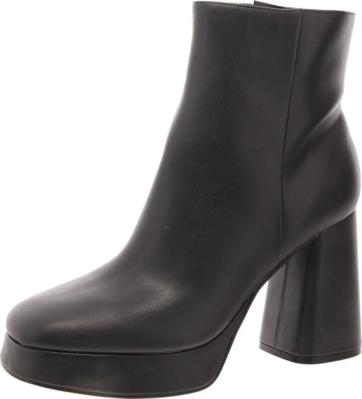 Velo 3 Womens Faux Leather Block Heel Mid-Calf Boots