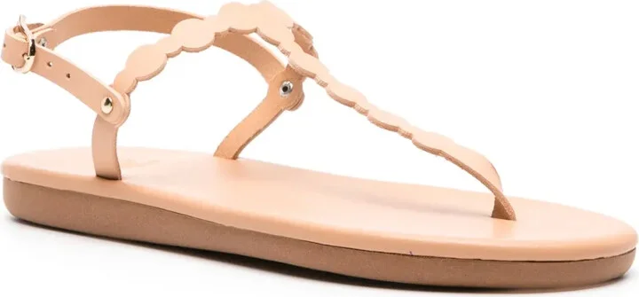 Velos flat leather sandals - Image 2