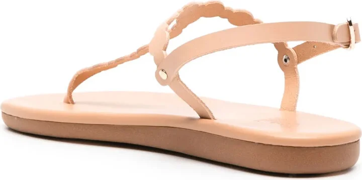 Velos flat leather sandals - Image 3