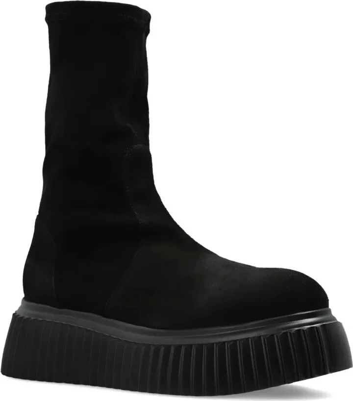 Velour Ankle Boots - Image 2