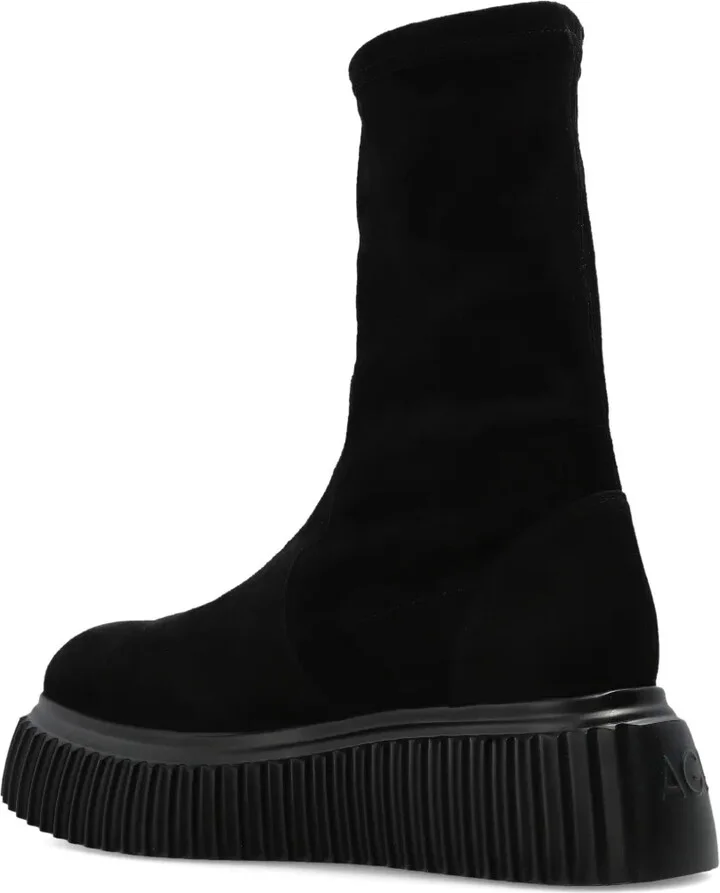 Velour Ankle Boots - Image 4