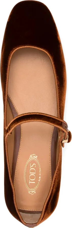 Velour Ballerina Shoes - Image 4