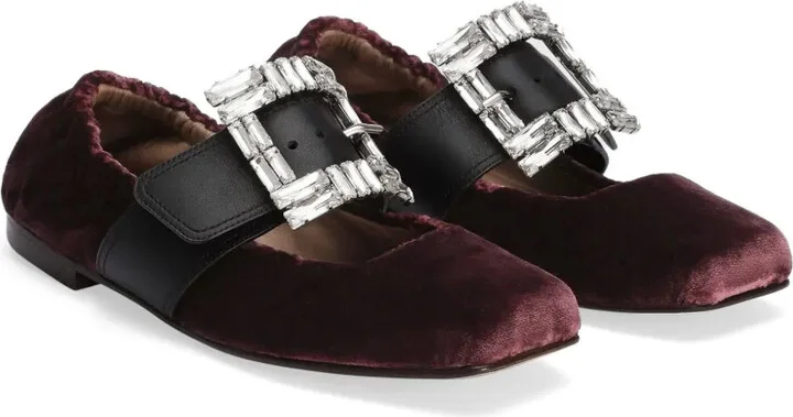 Velour Ballet Flats - Image 2