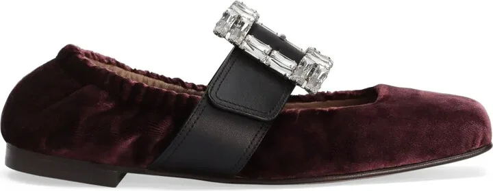Velour Ballet Flats
