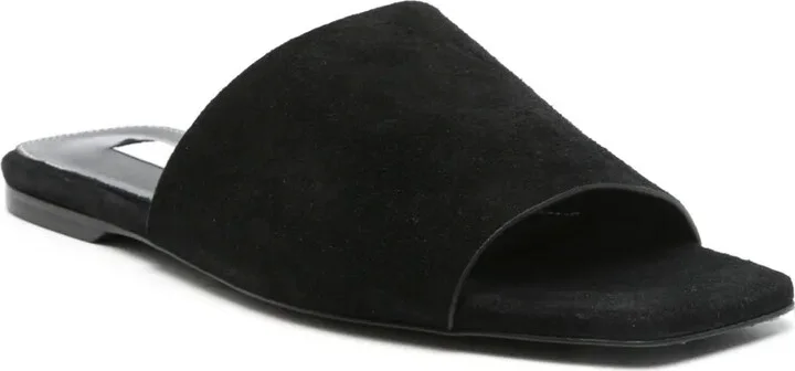 Velour-Leather Sandals - Image 2