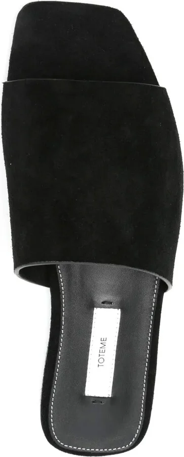 Velour-Leather Sandals - Image 4