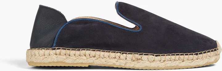 Veluso suede collapsible-heel espadrilles