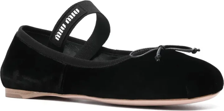 Velvet Ballerina Shoes - Image 2