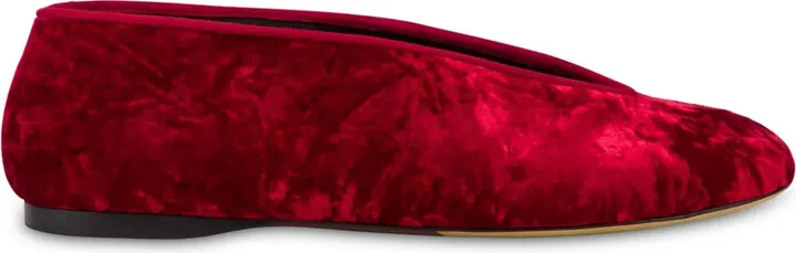 Velvet Ballet Flats