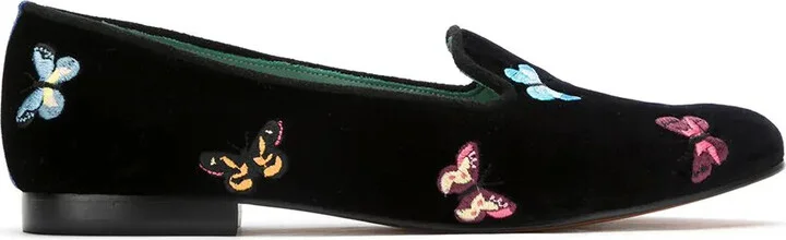 velvet Borboleta loafers