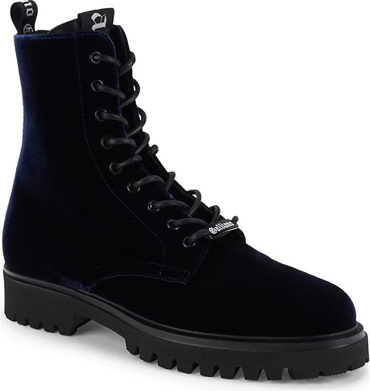 Velvet Combat Boots - Image 2