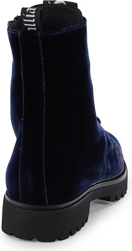 Velvet Combat Boots - Image 3