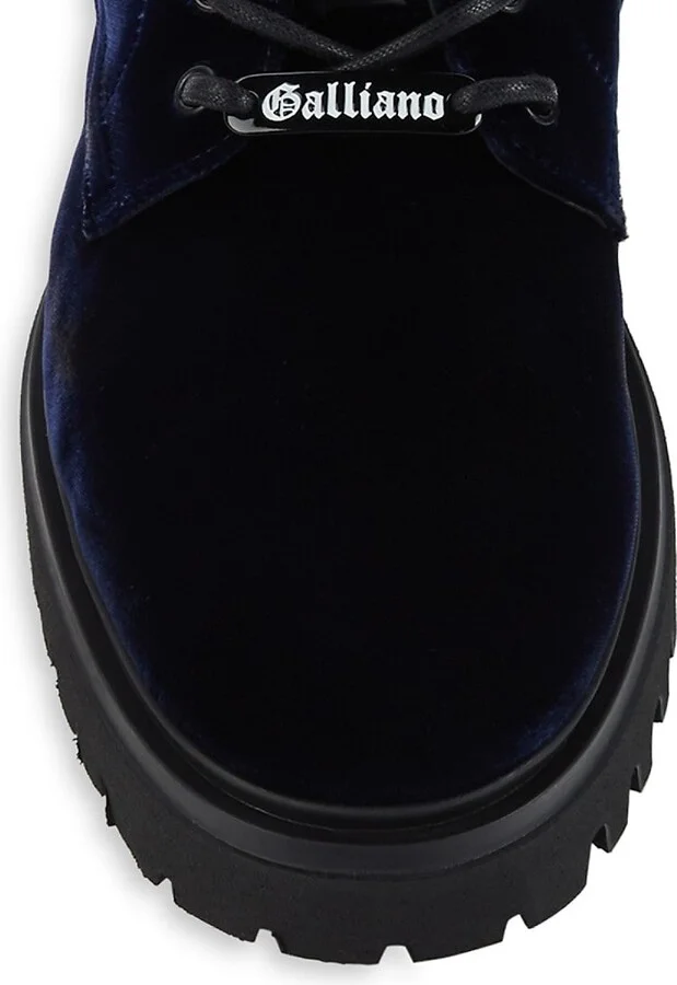 Velvet Combat Boots - Image 5