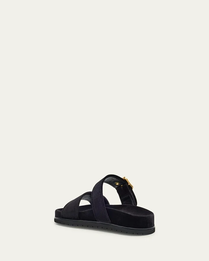 Velvet Dual-Band Flat Sandals - Image 5