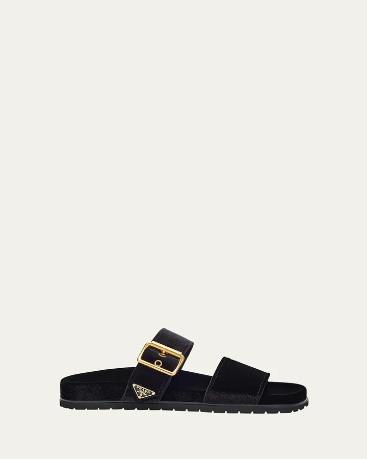 Velvet Dual-Band Flat Sandals