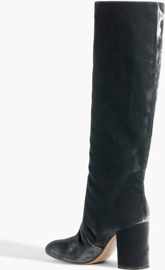 Velvet knee boots - Image 3