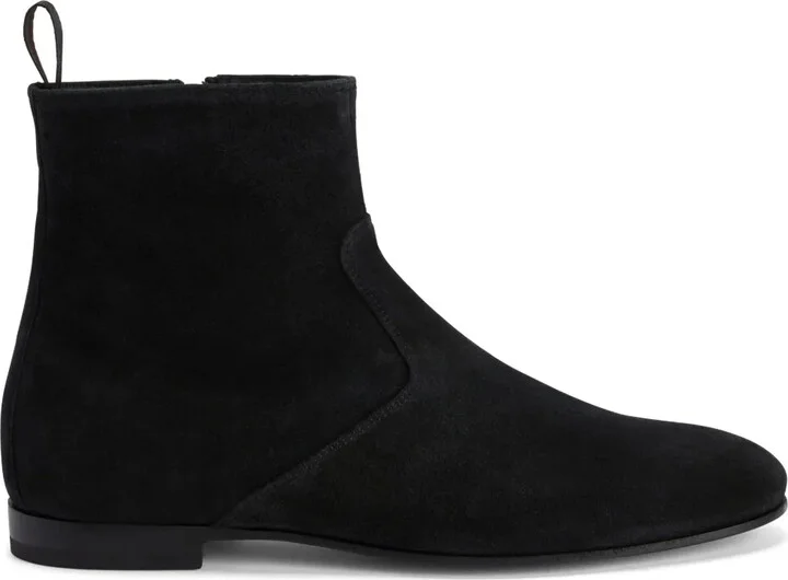 Velvet-Leather Boots