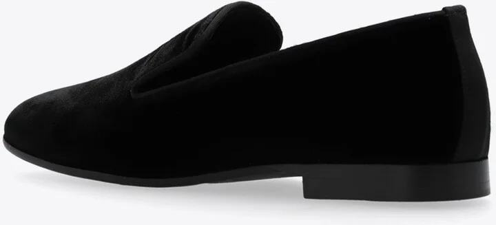 Velvet Loafers with Leather Trims - Image 2