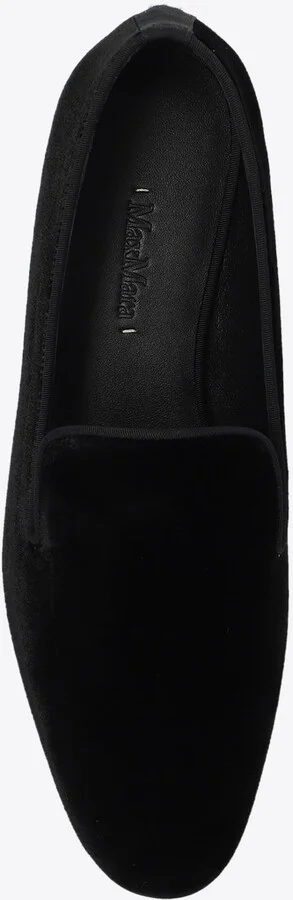 Velvet Loafers with Leather Trims - Image 3