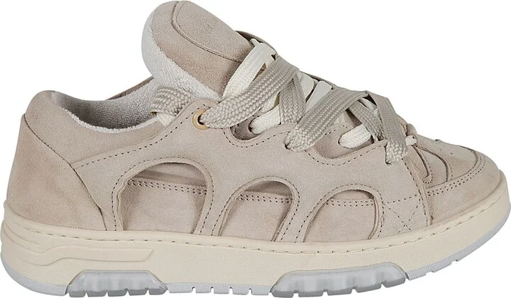 Velvet Logo Sneakers