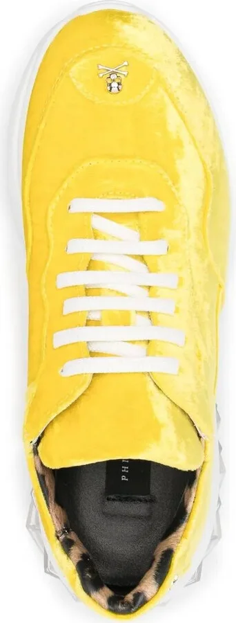 Velvet Low-Top Sneakers - Image 4