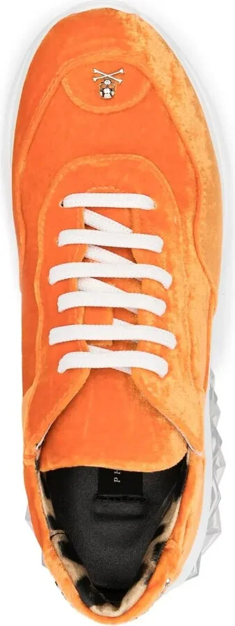 Velvet Low-Top Sneakers - Image 4