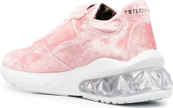 Velvet Low-Top Sneakers - Image 3