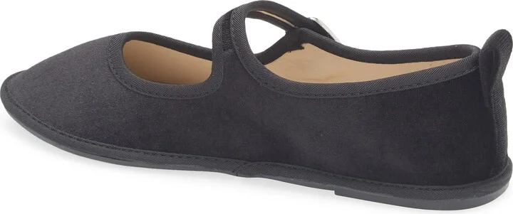 Velvet Mary Jane Flat - Image 2