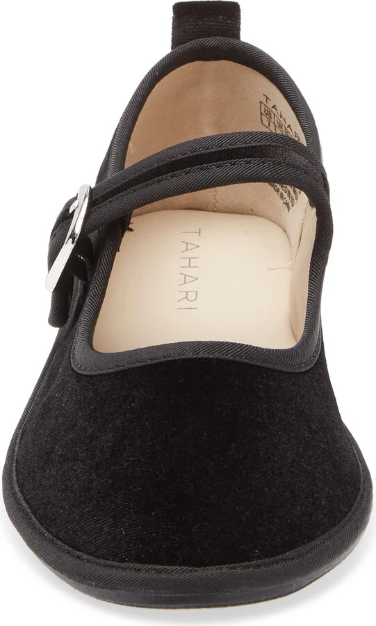 Velvet Mary Jane Flat - Image 3