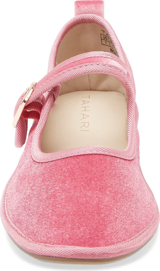 Velvet Mary Jane Flat - Image 9