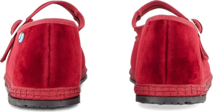 Velvet Mary Jane Flats - Image 3