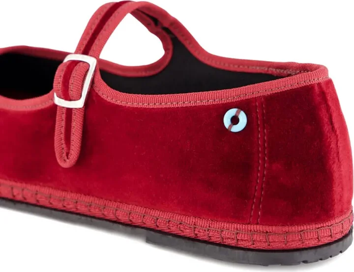 Velvet Mary Jane Flats - Image 5