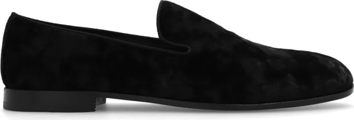Velvet Moccasins, , - Black
