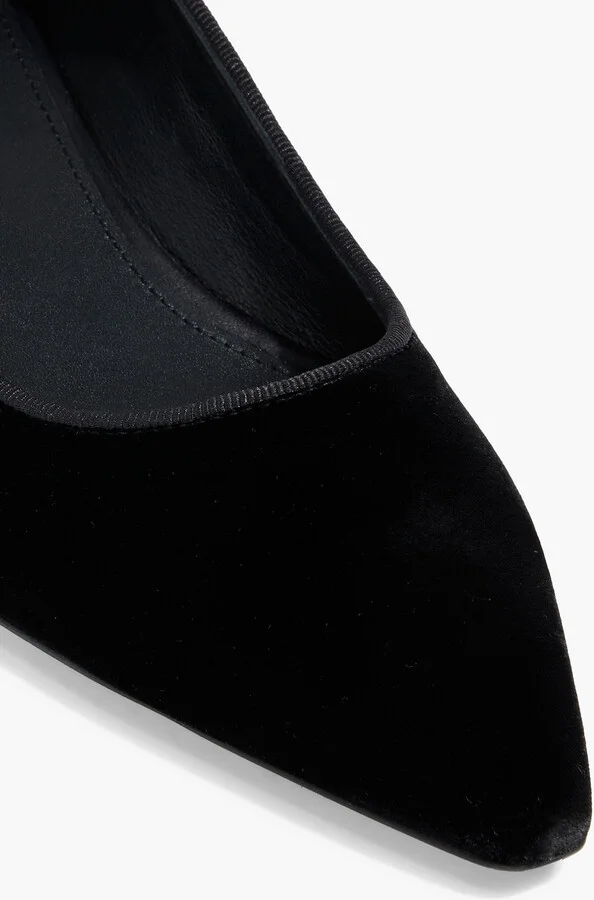 Velvet point-toe flats - Image 4
