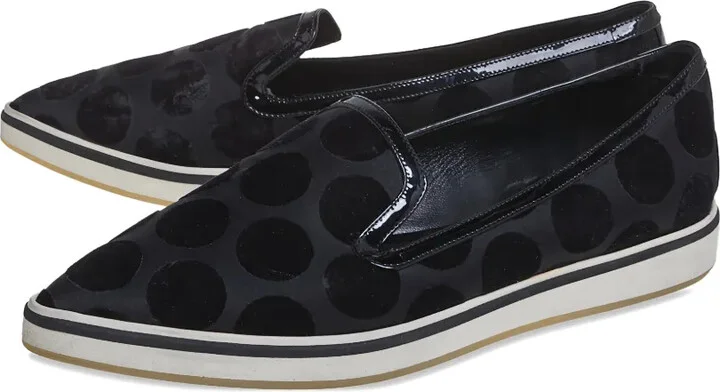 Velvet Polka-Dot Loafers - Image 4