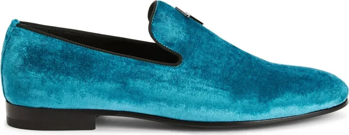 Velvet Slip-On Loafers
