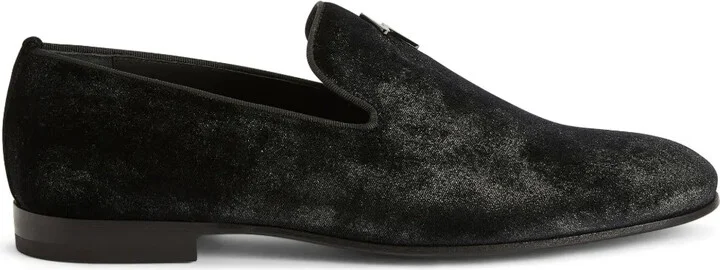 Velvet Slip-On Loafers