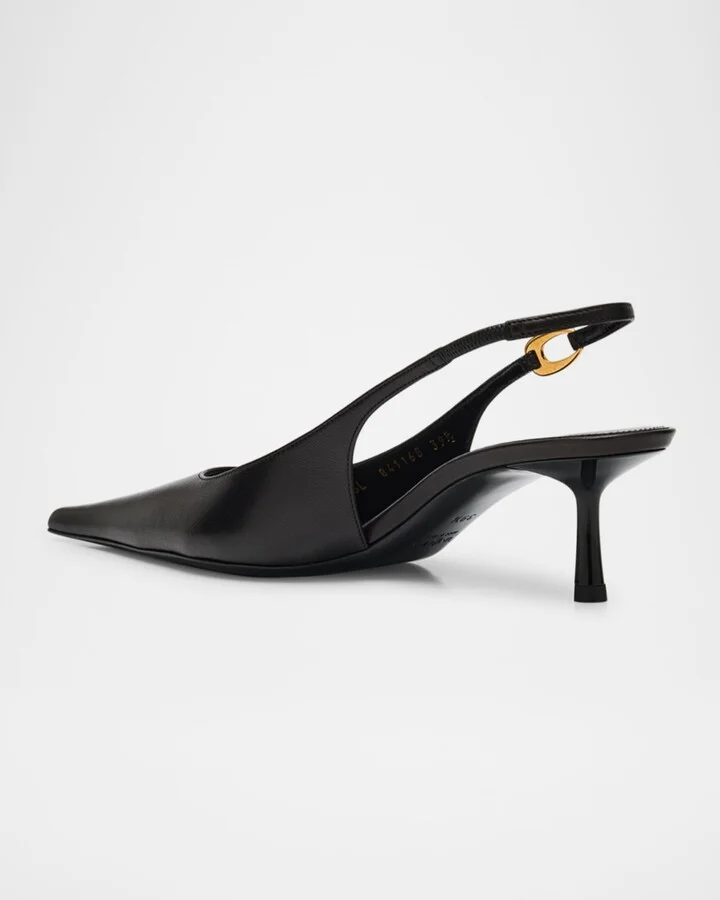 Vendome Leather Slingback Pumps - Image 9