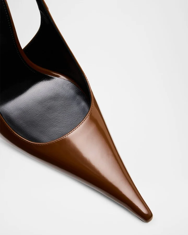 Vendome Leather Slingback Pumps - Image 3