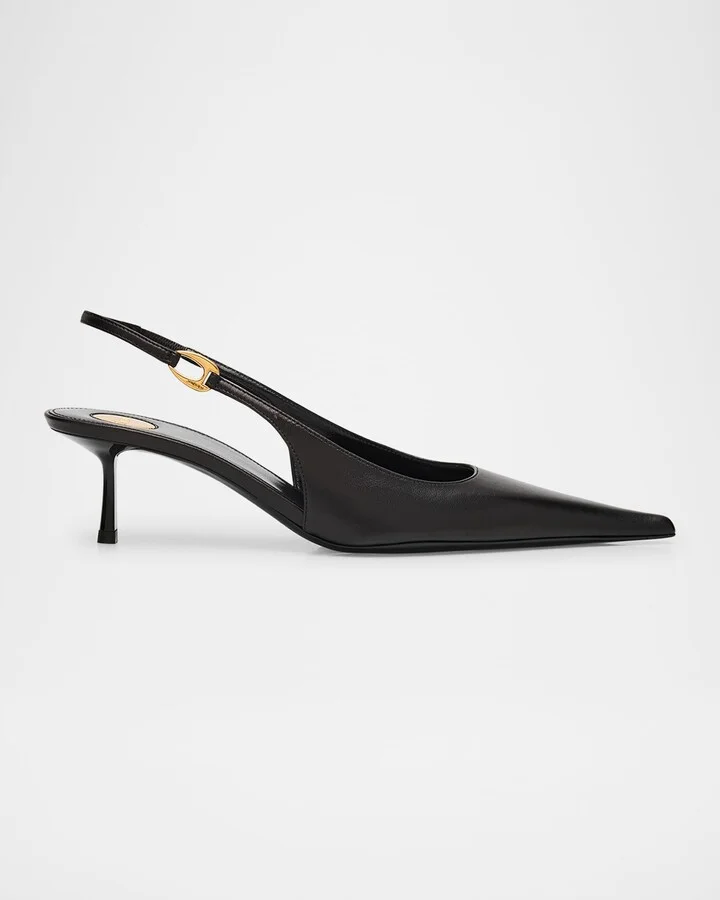 Vendome Leather Slingback Pumps