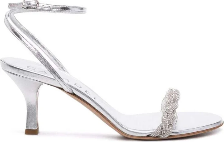 Venezia Blade Silver Leather Sandals