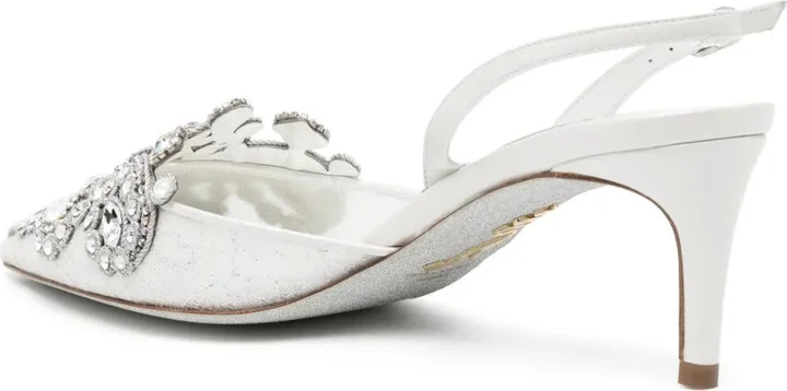 Veneziana 50mm crystal slingback pumps - Image 3