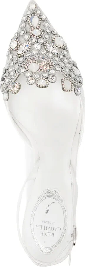 Veneziana 50mm crystal slingback pumps - Image 4