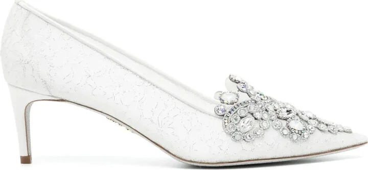 Veneziana 60mm lace pumps